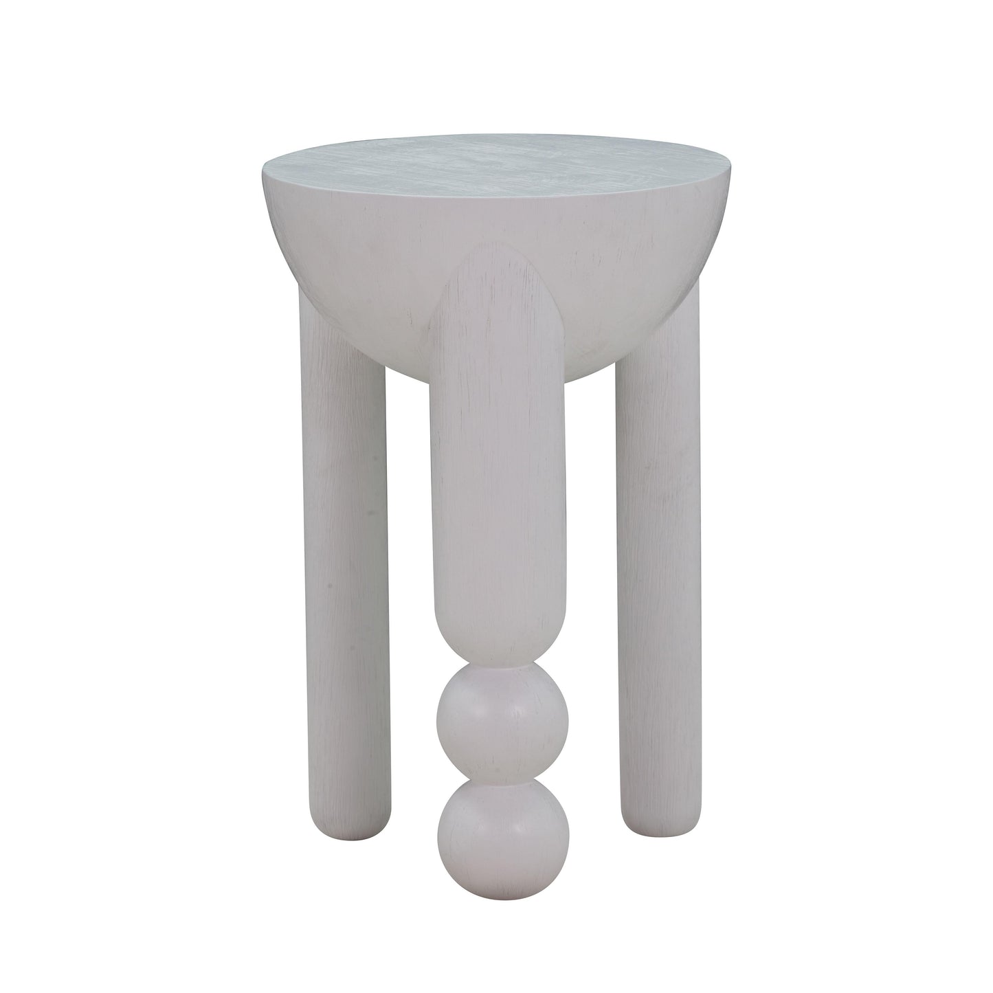 tibetan white wooden accent table