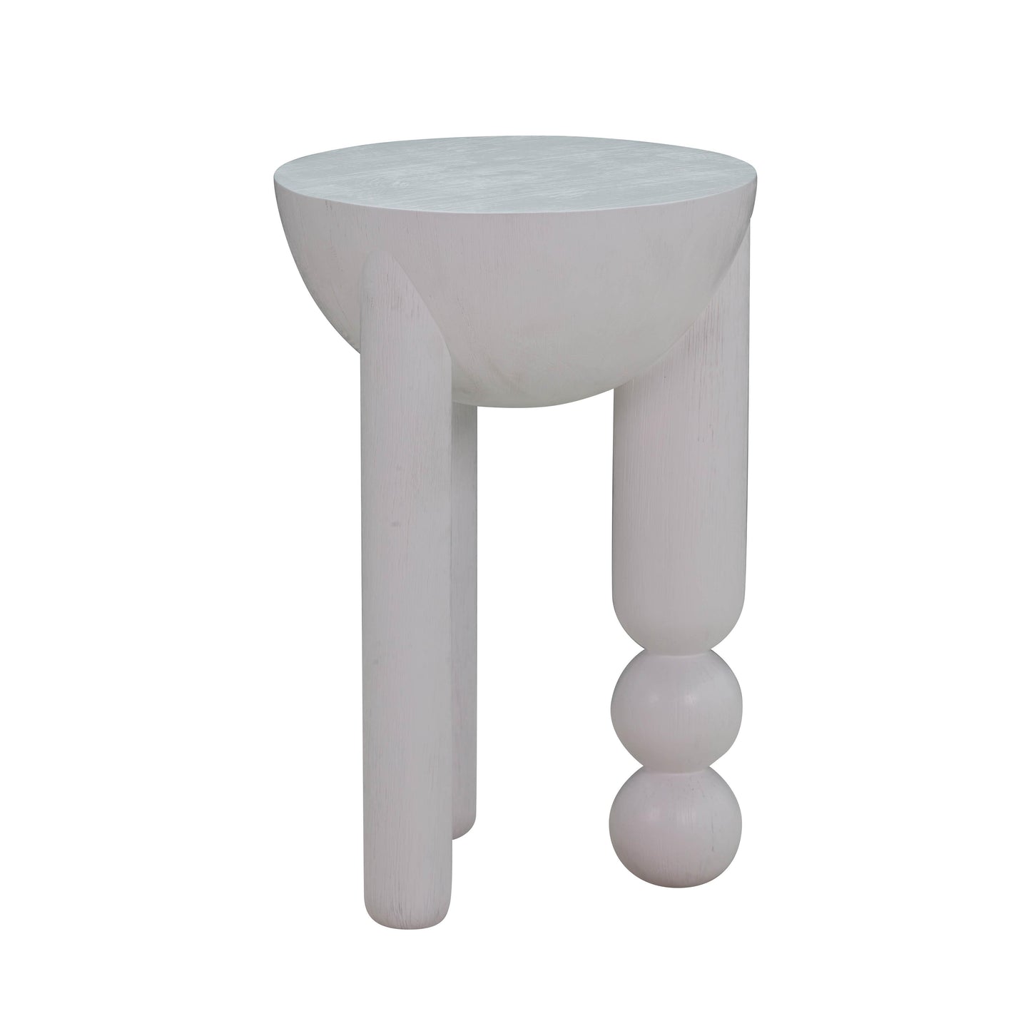 tibetan white wooden accent table