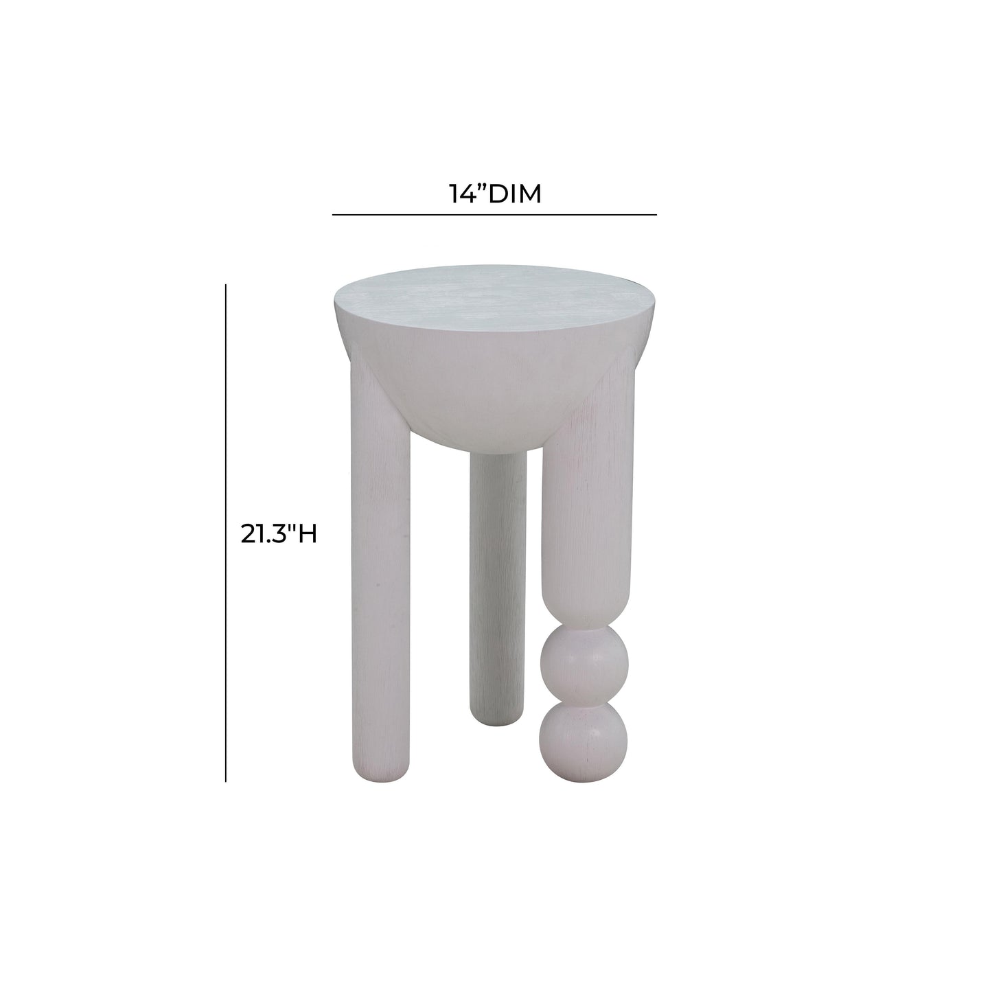 tibetan white wooden accent table