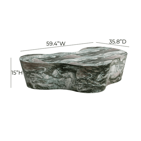 Elodie StClair 59" Concrete Indoor/Outdoor Coffee Table - image 6