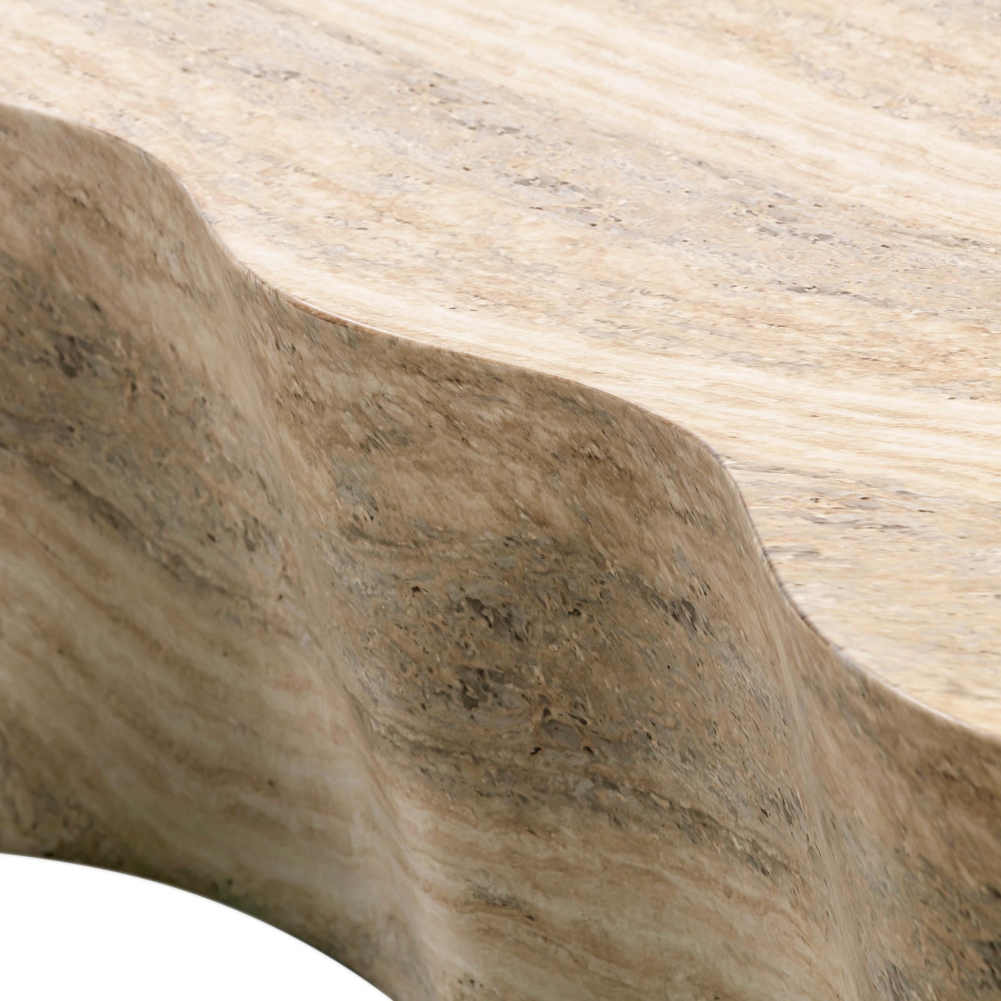 patrizia faux travertine coffee table