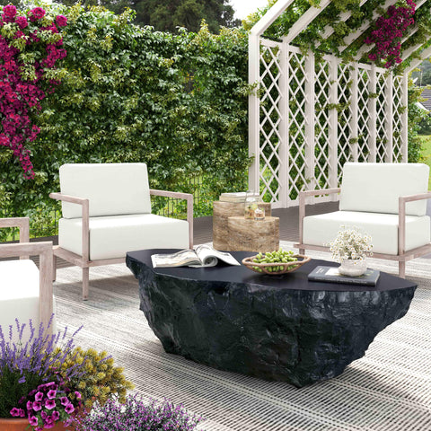 Isabelle Como 56" Concrete Indoor / Outdoor Coffee Table - image 2