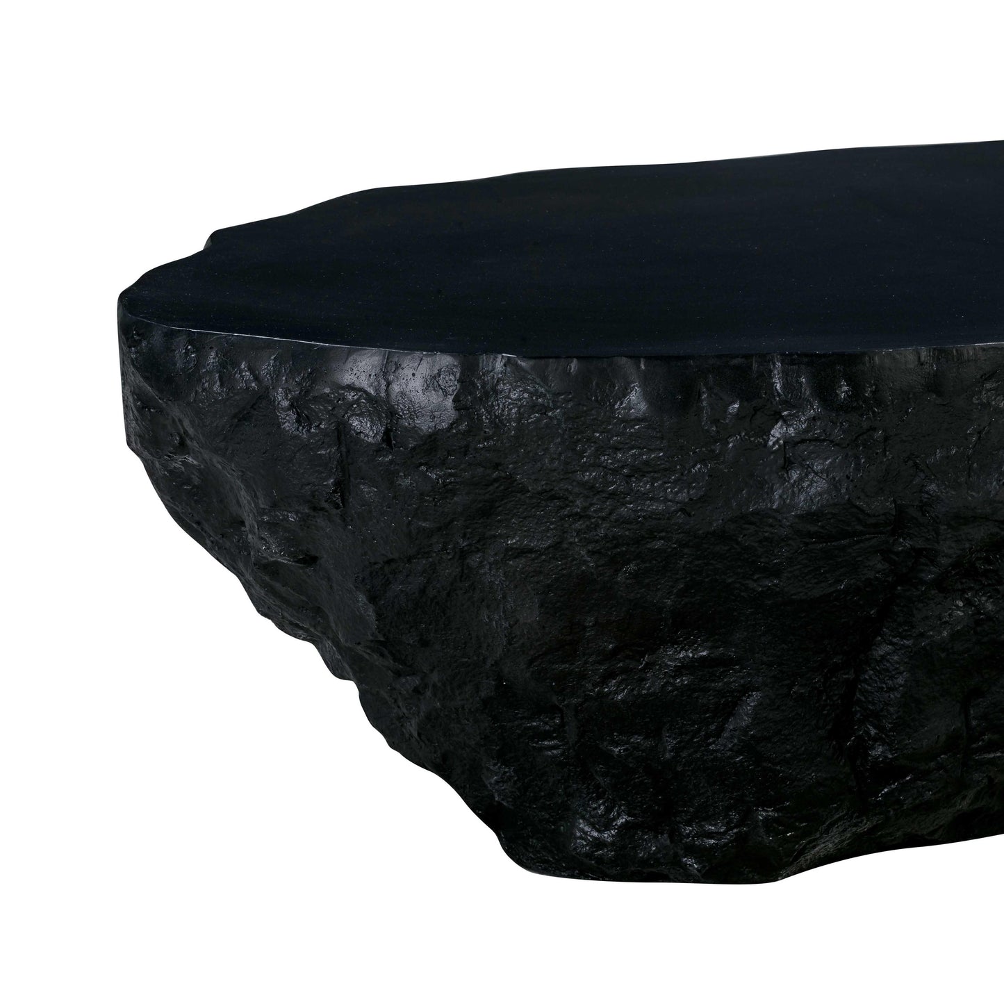 sawyer black concrete coffee table