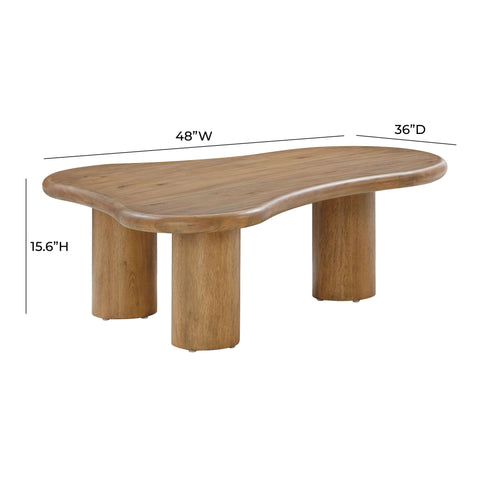 Lucienne Laurent 48" Wood Coffee Table - image 8