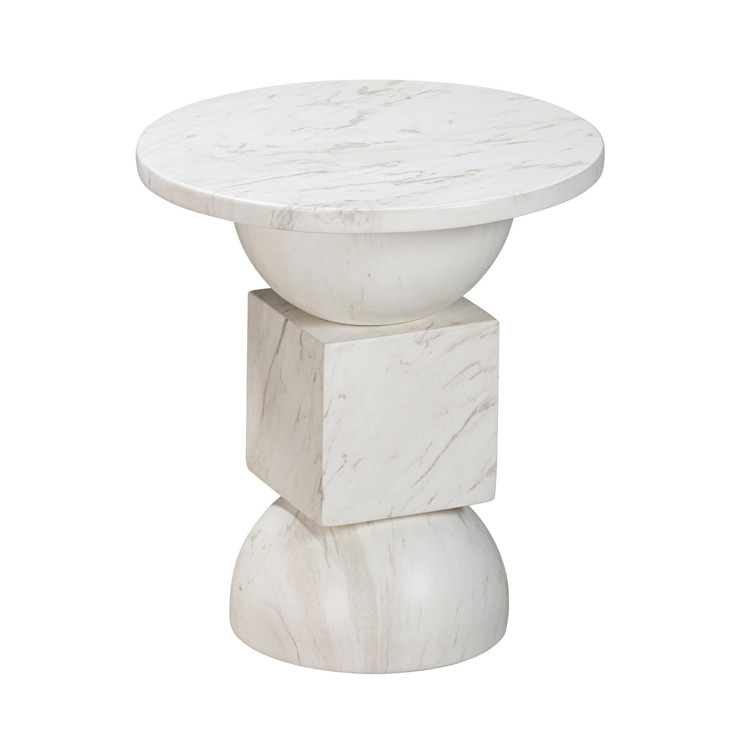 fassa marble print indoor / outdoor side table