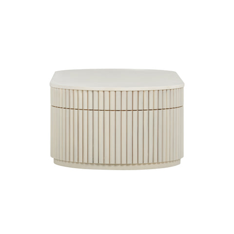 Alessia Capri 48" Cream Oval Coffee Table - image 4