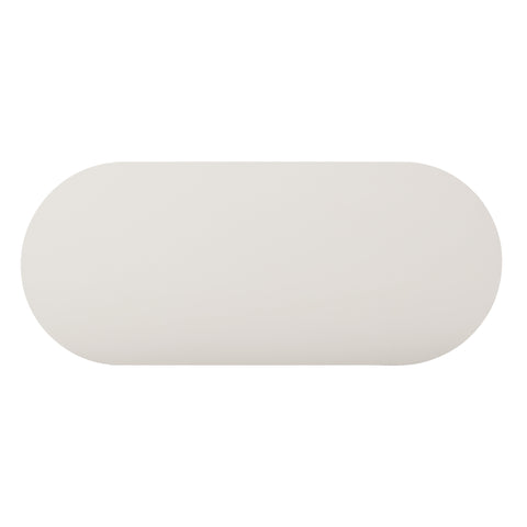 Alessia Capri 48" Cream Oval Coffee Table - image 5