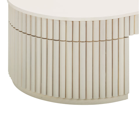 Alessia Capri 48" Cream Oval Coffee Table - image 6