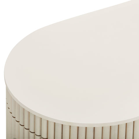 Alessia Capri 48" Cream Oval Coffee Table - image 7