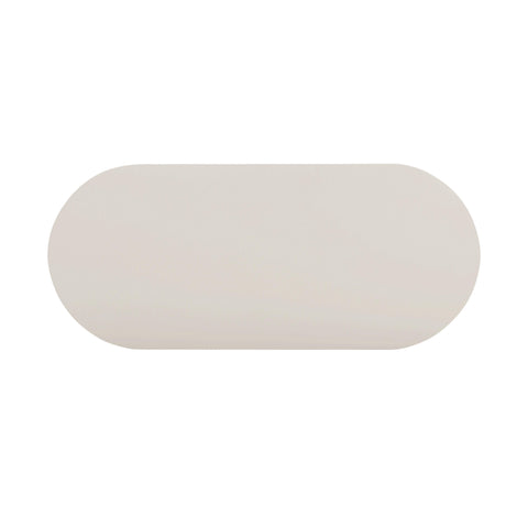 Grey Cream Oval Coffee Table