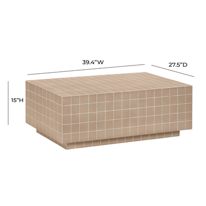 Eva Taupe Tile Indoor / Outdoor Coffee Table