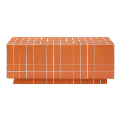 Eva Brick Orange Tile Indoor / Outdoor Coffee Table