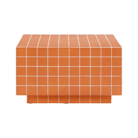 Eva Brick Orange Tile Indoor / Outdoor Coffee Table