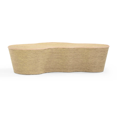 Elodie StClair 60" Natural Seagrass Coffee Table - image 3