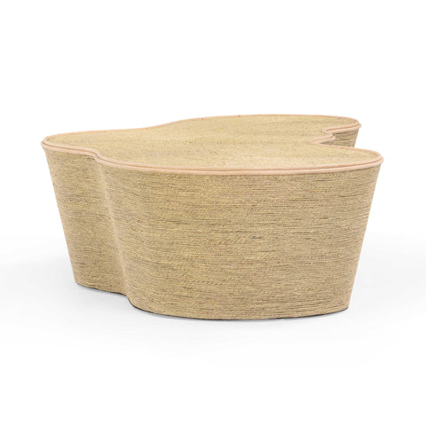 Elodie StClair 60" Natural Seagrass Coffee Table - image 7