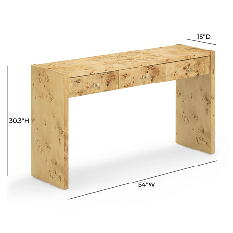 Valentina Capri 54" Burl Console Table - image 10