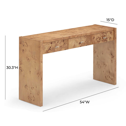 Valentina Capri 54" Burl Console Table - image 10