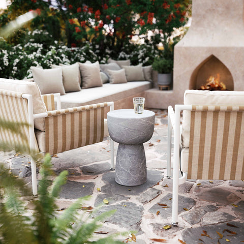Ines Chantilly Indoor/Outdoor Side Table - image 2