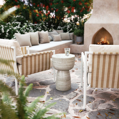 Ines Chantilly Indoor/Outdoor Side Table - image 2