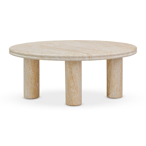 Celeste Bellamy 2-Piece Faux Travertine Indoor/Outdoor Nesting Accent Table Set - image 6