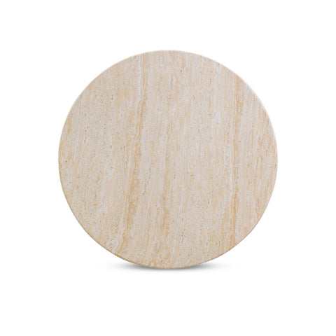 Celeste Bellamy 2-Piece Faux Travertine Indoor/Outdoor Nesting Accent Table Set - image 8