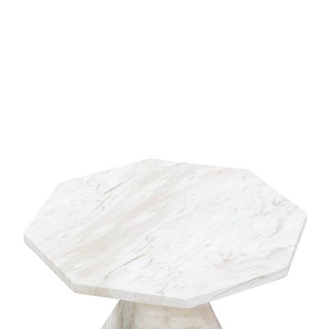 Noemie Fontaine Faux Marble Indoor/Outdoor Round Side Table - image 6