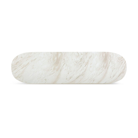 Noemie Fontaine 54" Faux Marble Indoor/Outdoor Long Console Table - image 5