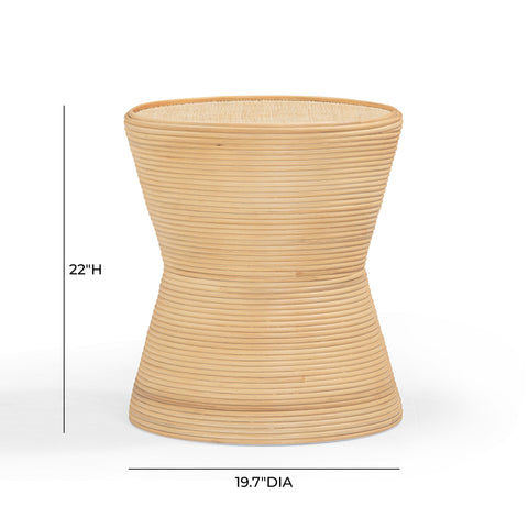 Vivienne Loire Natural Rattan Side Table - image 6