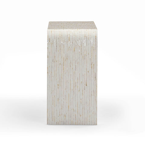 Alessia Ravenna 43" Cream Capiz Shell Console Table - image 4