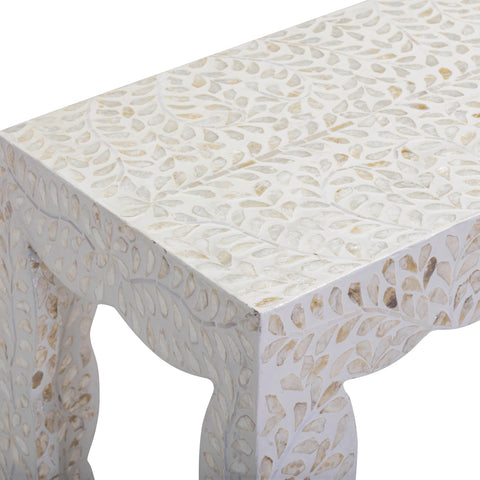 Colette Rivoli 43" Natural Capiz Shell Console Table - image 5