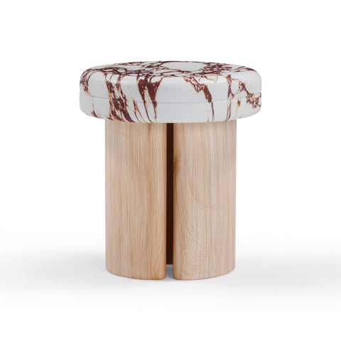 Vivienne Sorrento Textured Concrete Indoor / Outdoor Side Table - image 4