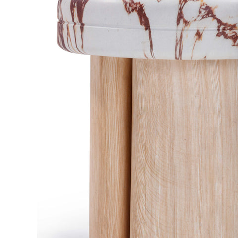 Vivienne Sorrento Textured Concrete Indoor / Outdoor Side Table - image 6
