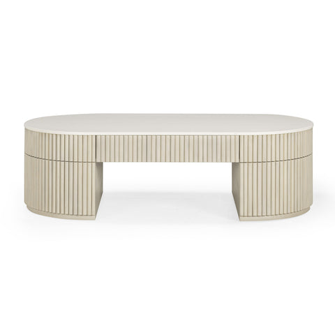 Alessia Capri 52" Cream Large Storage Coffee Table - image 3