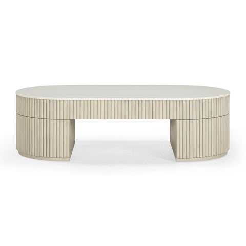 Alessia Capri 52" Cream Large Storage Coffee Table - image 6