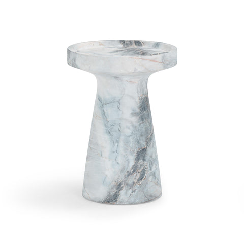 Faux Aegean Marble Indoor/Outdoor Side Table - image 3