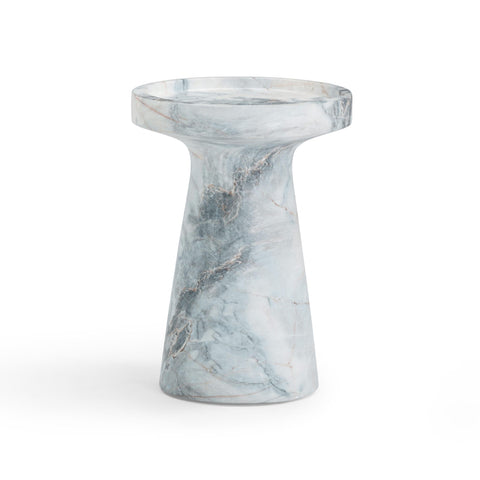 Faux Aegean Marble Indoor/Outdoor Side Table - image 4