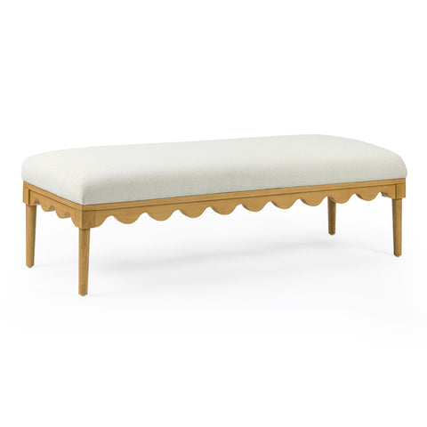Sabine Provence 56.5" Performance Vegan Mohair Bench - image 2