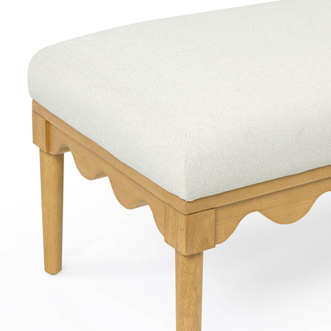 Sabine Provence 56.5" Performance Vegan Mohair Bench - image 3