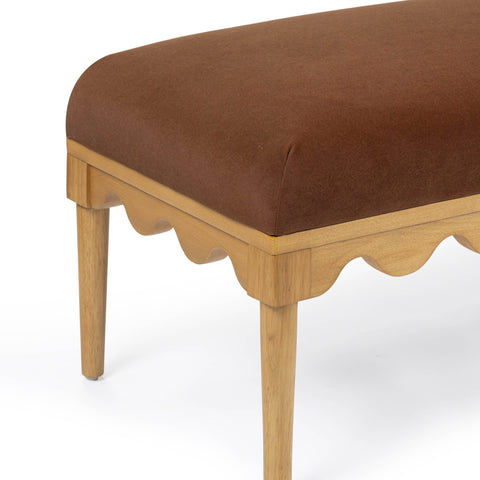 Sabine Provence 56.5" Performance Vegan Mohair Bench - image 3