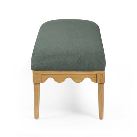 Sabine Provence 56.5" Performance Vegan Mohair Bench - image 4