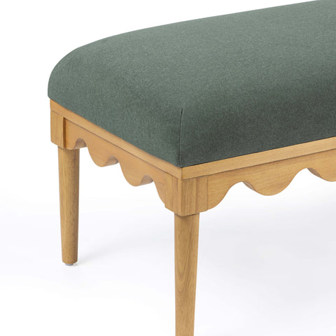 Sabine Provence 56.5" Performance Vegan Mohair Bench - image 3