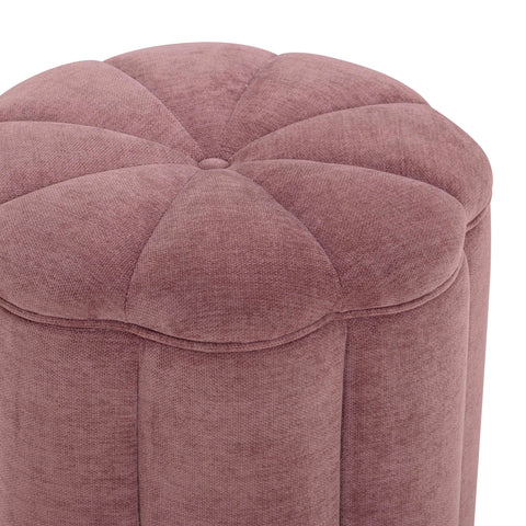 Ines Garda Textured Performance Velvet Storage Ottoman - image 4