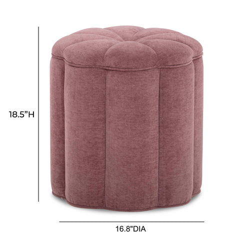 Ines Garda Textured Performance Velvet Storage Ottoman - image 6