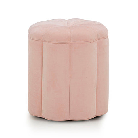 Ines Garda Textured Performance Velvet Storage Ottoman - image 1