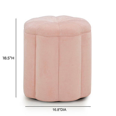 Ines Garda Textured Performance Velvet Storage Ottoman - image 6
