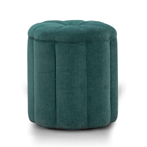 Ines Garda Textured Performance Velvet Storage Ottoman - image 1