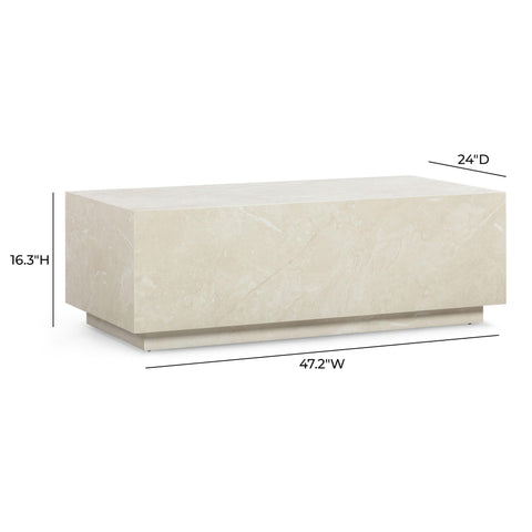 Aurelia Siena 47" Rectangular Coffee Table - image 7