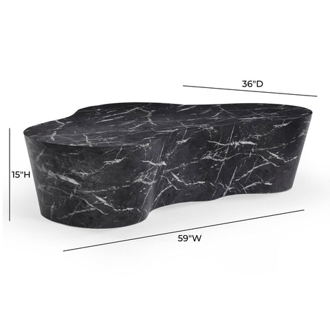 Elodie StClair 59" Concrete Indoor/Outdoor Coffee Table - image 9