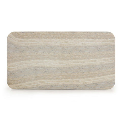 Celeste Versailles 55" Faux Travertine Indoor/Outdoor Concrete Rectangular Coffee Table - image 5