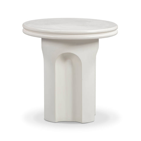 Vivienne Castaigne Ivory Indoor/Outdoor Concrete Side Table - image 3